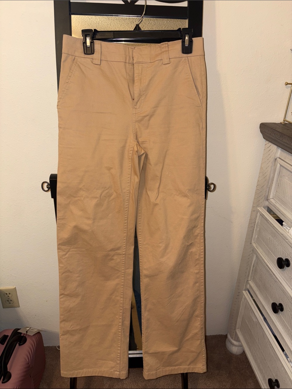 Bershka Women's Straight Pants in Tan
